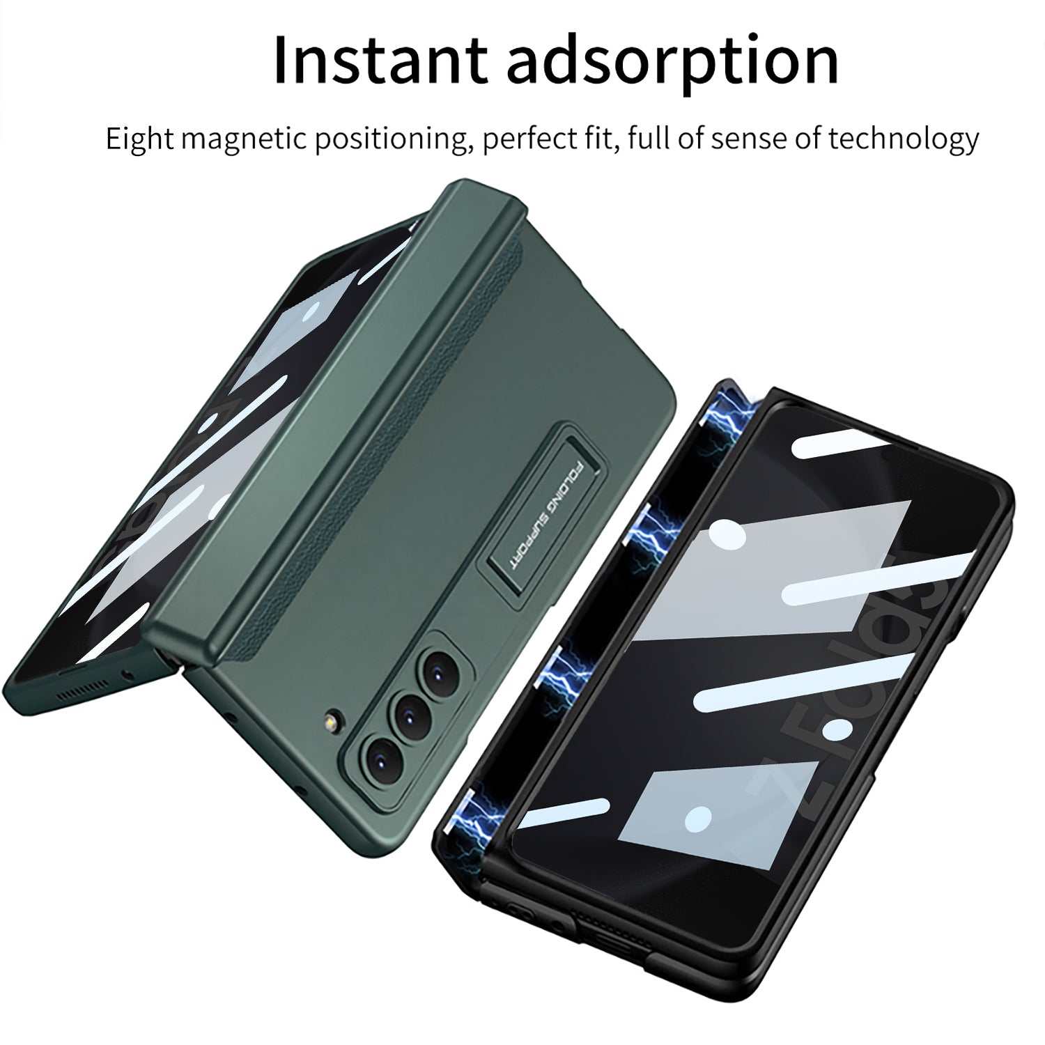 GKK Kickstand PC Case til Samsung Galaxy Z Fold5 5G Cover Protection Shell med Anti-peep Front Screen Film GKK Kickstand PC Case til Samsung Galaxy Z Fold5 5G Cover Protection Shell med Anti-peep Front Screen Film